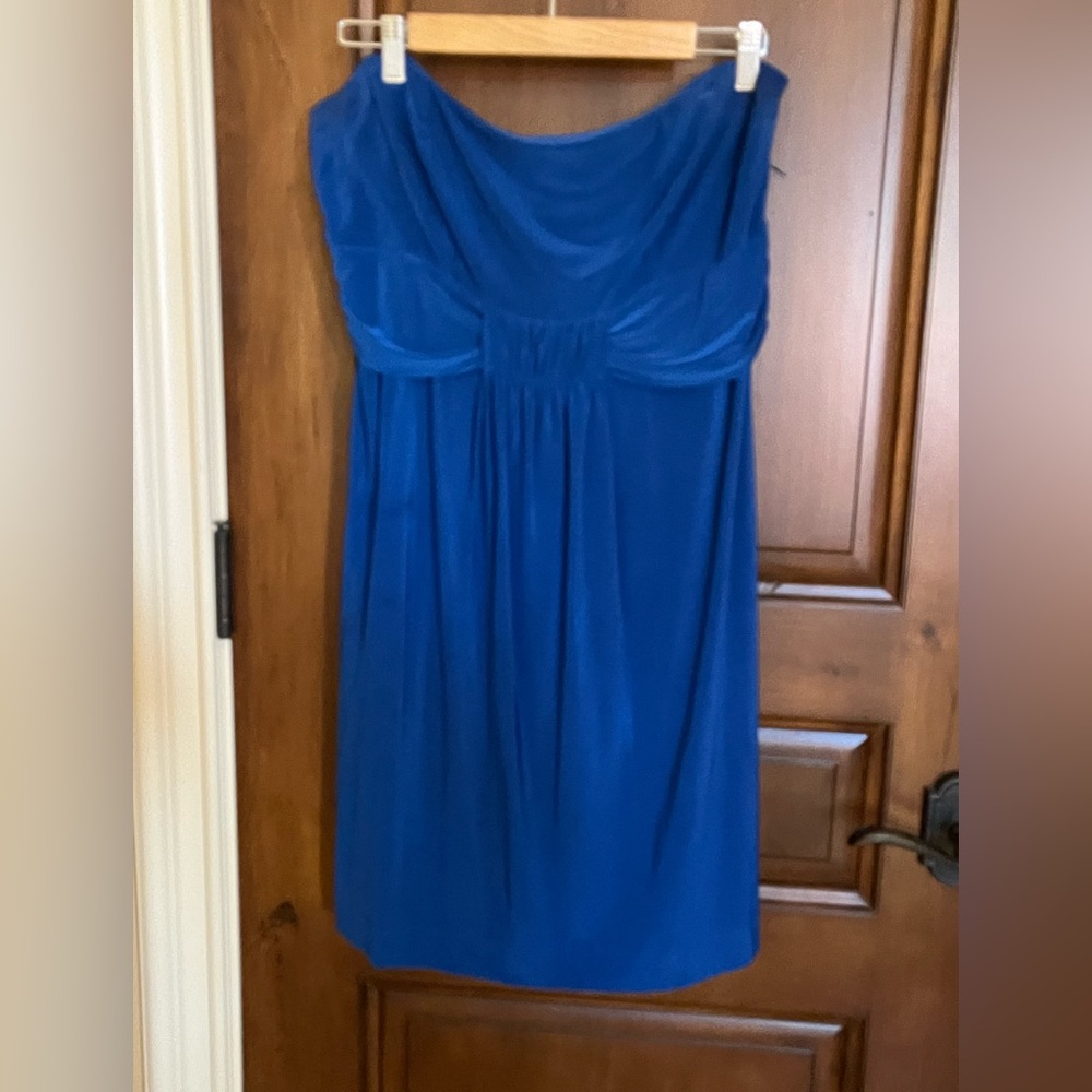 EUC Royal Blue Strapless Mini Dress - Size 1X